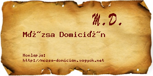 Mózsa Domicián névjegykártya